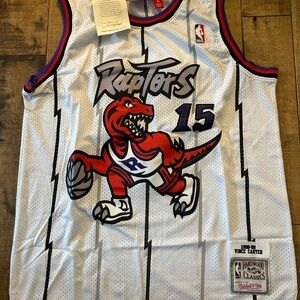Mitchell & Ness White Toronto Raptors Jersey